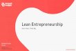 Lean entrepreneurship - Beata Mosór-Szyszka @SeeUMaster Uniwersytet Ekonomiczny w Krakowie