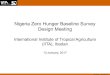 Nigeria Zero Hunger Baseline Survey Design Meeting