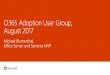 Office 365 Adoption User Group August 2017 News