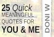 25 Quick Meaningful Quotes for You and Me @doniw