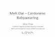 Meh Dai / Mei Tai - Cantonese Babywearing