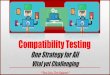 Compatibility Testing for Diverse Environments – A Rose with Thorns
