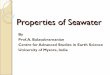 Properties of sea water
