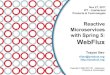 Reactive Microservices with Spring 5: WebFlux