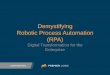 AI & Robotic Process Automation (RPA) to Digitally Transform Your Environment