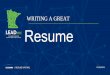 Write a Great Resume