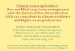 1707 - Climate Smart agriculture: How modified crop/water management with SRI can contribute to climate-resilience and higher water productivity