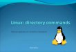 Linux directory commands:more options on cd and ls command