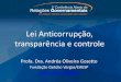 Gozetto, Andréa   Lei anticorrupção, transparência e controle