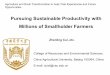 Pursuing Sustainable Productivity with Millions of Smallholder Farmers