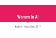 Women in AI kickoff