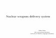 Nuclear weapons delivery system ppt