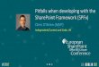 Chris OBrien - Pitfalls when developing with the SharePoint Framework (SPFx)