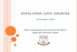 Population  data  sources