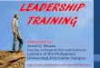 Leadership training Chen Kuang