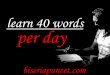 Learn 40 words per day
