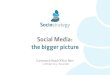 Social Media: big picture, risks&opportunities, 3 social networks