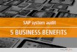 SAP System Audit