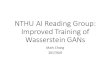 NTHU AI Reading Group: Improved Training of Wasserstein GANs