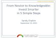 Invest Smarter in 5 Simple Steps: From Novice to Knowledgeable