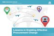 Lessons in Enabling Effective Procurement Change