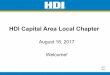 HDI Capital Area Announcements and Presentation August 18 2017