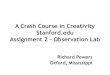 A crash course in creativity