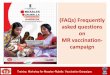 FAQs on Measles Rubella vaccination campaign  including routine immunization
