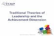 Traditional Theories of Leadership and the Achievement Dimension