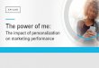 The power of me: The impact of personalization on marketing performance