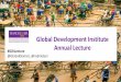 GDI Annual Lecture by Prof Dani Rodrik