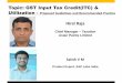 GST Input Tax Credit - ITC Utilization in SAP