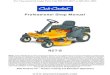 RZT-S - · PDF fileDescription of the RZT-S The RZT-S combines a traditional RZT lap bar zero turn rider (ZTR) with Cub Cadet’s patented Syncro SteerTM ... (S = 42”, T = 46”,