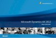 Microsoft Dynamics AX 2012 - ETG-IT · PDF fileMicrosoft Dynamics ® ®AX, Microsoft 'un şirketinizin başarılı olması için çalışanlarınızın değişikliklere hazır olmalarını