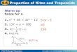 6-6 Properties of Kites and Trapezoids - Nutley Public … Kites and... · WXYZ is an isosceles trapezoid with bases WZ and XY and median MN. 1. ... 6-6 Properties of Kites and Trapezoids