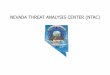 NEVADA THREAT ANALYSIS CENTER (NTAC)dem.nv.gov/uploadedFiles/demnvgov/content/training/pages/5.NTAC... · • Advisory / Topical Bulletin – Topics of Interest – Strategic Analysis