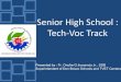 Senior High School : Tech-Voc Track - · PDF fileSenior High School : Tech-Voc Track Presented by : Fr. Onofre G.Inocencio Jr., SDB Superintendent of Don Bosco Schools and TVET Centers