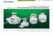 IR1000/2000/3000 Series - Precision · PDF filePrecision Regulator Series IR1000/2000/3000 Bracket and pressure gauge can be mounted from 2 directions Mounting is possible on either