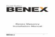 Benex Masonry Installation Manual Manual (updated 20-9-11).pdf · 2.1 H600R (Regular) Series – Hollow Block This block is the most versatile and economical. The face and sides have