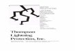 Thompson Lightning Protection, Inc. · PDF filerequirements and industry standards. Current codes on lightning protection systems, NFPA 780, UL96 and 96A, and LPI-175 were used in