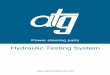 Hydraulic Testing System - ATG - atg- · PDF fileAtg Hydraulic Testing System is a easy to use strong and reliable testing ... The bench hold the hydraulic rack and pump in the correct