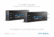 U-TAP Series - AJA Video Systems · PDF fileU-TAP Series HDMI or SDI to USB Mini-Converter v1.2 4   Chapter 1 – Introduction Overview AJA’s U-TAP Mini-Converter