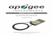 MQ-500 - Apogee · PDF fileApogee Instruments MQ series quantum meters consist of a handheld meter and a dedicated quantum sensor that is connected by cable to an anodized aluminum