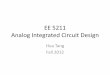 Analog Integrated Circuit Designhtang/ECE5211_doc_files/ECE5211... · Analog Integrated Circuit Design Hua Tang Fall 2012 . ... Analog versus Digital ... CMOS Inverter Layout A $