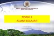 TOPIK 1 ALAM BELAJAR - 3103_Murid dan Alam Belajar/Taj · PDF file•Belajar menyelesaikan masalah yang pelbagai ... • Membina kemahiran sosial ... •Melibatkan proses penyesuaian