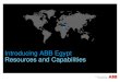 Introducing ABB Egypt Resources and · PDF fileABB University in Egypt for training on ABB products, processes and applications Head Office Offices. Workshops. ... charged spring mechanism