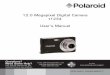12.0 Megapixel Digital Camera t1234 User’s · PDF file12.0 Megapixel Digital Camera t1234 User’s Manual Questions? ... DIGITAL QUALITY, POLAROID SIMPLICITY ... The 4-way Navigation