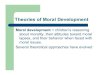 Theories of Moral  · PDF filetheories of moral development psychoanalytic theory cognitive developmental theory operant and social learning theories damon’s view of moral