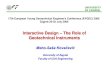Interactive Design – The Role of Geotechnical Instruments · PDF fileInteractive Design – The Role of Geotechnical Instruments ... drains and dynamic compaction. ... FLAC (Version