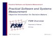 Practical Software and Systems Measurement - · PDF filePractical Software and Systems Measurement ... Life Cycle • Use the Measurement Process as a ... Product Quality Functional